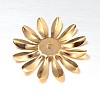 Multi-Petal Flower Iron Bead Caps IFIN-N3296-02-2