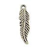 Tibetan Style Alloy Feather Pendants LS-TIBEP-20476-AS-RS-1