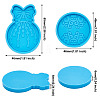 Boutigem 6Pcs 6 Style DIY Silicone Fondant Molds DIY-BG0001-22-9