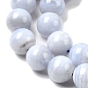 Natural Blue Lace Agate Beads Strands G-G344-A06-8mm-4