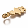 304 Stainless Steel European Dangle Charms STAS-I177-14G-3