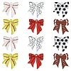 12Pcs 6 Colors Ball Styles Printed Acrylic Pendants OACR-YW0004-36-1