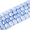 Anti-Tarnish Electroplate Glass Beads Strands GLAA-T025-8mm-10C-1