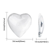Transparent Glass Heart Cabochons X-GGLA-R021-20mm-2