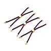 Half Finished Twisted Milan Rope Slider Bracelets FIND-G032-01G-25-1