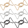 6Pairs 3 Colors Zinc Alloy Clasps FIND-BC0002-45-1