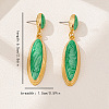 Alloy Enamel Dangle Stud Earrings FS-WG80632-02-3