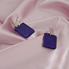 Rectangle Alloy Acrylic Pendant Necklaces & Stud Dangle Earrings Sets for Women WGBF392-01-3