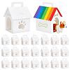 Paper Gift Packaging Boxes with Handles and Window CON-WH0095-186-1