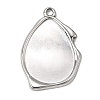 304 Stainless Steel Pendant Cabochon Settings SA-CBA9B1E-01D-P-1
