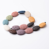 Natural Lava Rock Bead Strands G-O126-03-2