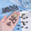 50Pcs Polymer Clay Rhinestone Beads PORC-OC0001-13A-3