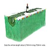 Hibiscus Artificial Grass Table Skirt AJEW-PH0016-17-2