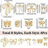32Pcs 8 Styles Alloy Pendants FIND-SC0014-66-2
