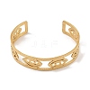 Hollow Wide Version Open Cuff Bangles BJEW-U006-03G-02-2