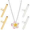 4Pcs 2 Colors 925 Sterling Silver Pin to Pendant Converter STER-BBC0009-17C-1