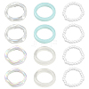 4 Sets 2 Colors Acrylic Finger Rings for Women RJEW-GO0001-23-1
