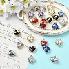 12Pcs 6 Colors Alloy Glass Charms FIND-YW0011-33G-4