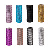 Plastic 24 Rows Rhinestone Mesh Wrap Roll AJEW-TA0001-09-12