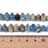 Natural Blue Calcite Beads Strands G-N327-05-29-5