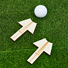 2Pcs Wood Golf Ball Markers AJEW-FH0005-41-4