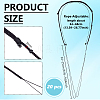 Rope Adjustable Necklaces Making MAK-WH0016-07B-2