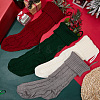 4Pcs 4 Colors Knitted Acrylic Fiber Hanging Stocking Bags AJEW-SP0004-04-4