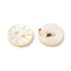Carved Flower Natural Shell Buttons SH-CBA18B6-02B-02-2