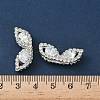 Brass Micro Pave Cubic Zirconia Beads KK-S336-09S-C-3