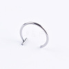 Anti-Tarnish Titanium Steel 18 Gauge Fake Lip Rings Piercing Jewelry WG218DE-04-1