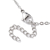 Stainless Steel Macrame Pouch Empty Stone Holder for Necklace Makings NJEW-JN04825-02-4
