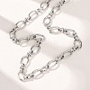 10MM 304 Stainless Steel Oval Link Chain Necklaces for Women X-NJEW-G194-04P-3