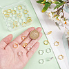 40Pcs 2 Colors Rack Plating Brass Bead Frames KK-PH0006-31-3