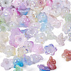  400Pcs 8 Colors Opaque Acrylic Bead Caps SACR-TA0007-13-11