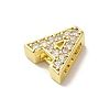 Brass Micro Pave Cubic Zirconia Beads KK-H487-25G-01-2