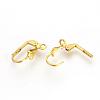 Brass Leverback Earring Findings KK-R071-07G-2