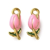 304 Stainless Steel Enamel Pendants STAS-B100-04G-2