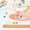 SUNNYCLUE DIY Butterfly Dangle Earring Making Kits DIY-SC0016-52-3