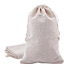 10Pcs Cotton Packing Pouches Drawstring Bags ABAG-ME0001-08-1