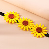 Felt 3 Sunflower Chokler Necklaces for Women FS-WG49D9B-01-2