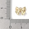 Brass Micro Pave Clear Cubic Zirconia Charms KK-Z065-06G-3