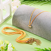 10Pcs Cotton & Metallic Cord Necklace Making NJEW-TAC0055-7