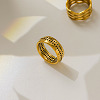 304 Stainless Steel Finger Rings WGBC30B-01-1