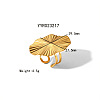 1 Pc Exaggerated Vintage Flat Round 304 Stainless Steel Cuff Earrings LS-GA7437-2-1