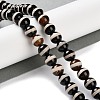 Natural Tibetan Striped Pattern dZi Agate Beads Strands G-B084-A04-02-2