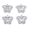 Non-Tarnish 304 Stainless Steel Pendant Rhinestone Settings STAS-N098-219P-2