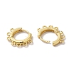 Rack Plating Brass Hoop Earring Findings KK-F853-32G-2