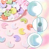 40Pcs UV Plating Opaque Acrylic Beads OACR-FS0002-29-2