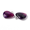 Natural Agate Pendants G-G956-B65-FF-4