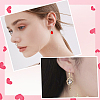 20Pcs 2 Styles 304 Stainless Steel Rhinestone Earring Hooks STAS-BBC0007-16B-5